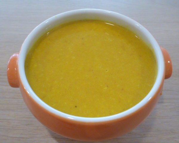 Carrot-Bell Pepper-Almond Soup