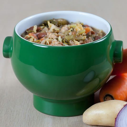 Minestrone mit Federkohl Minestrone mit Federkohl